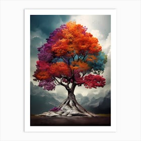 Colorful Tree 1 Art Print