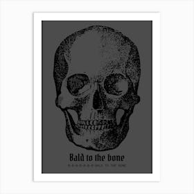 Bald Skull Spoof Art Print