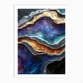 Stunning Whimsical Marble 12 Art Print