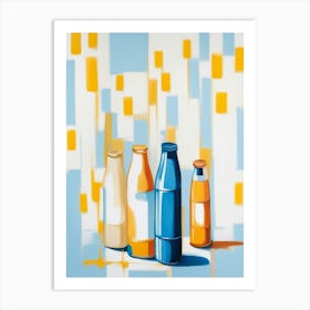 'Milk Bottles' Art Print