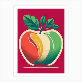 Fruit Apple Pop Art Drawing Illustration Art Print