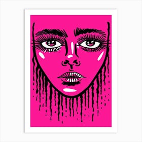 Face Of A Woman 61 Art Print