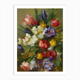 Crocus Painting 3 Flower Art Print