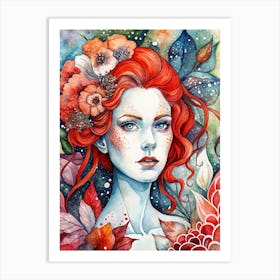 Red Haired Girl 1 Art Print