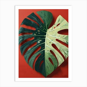 Monstera Leaf Art Print