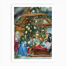 Nativity Scene 24 Art Print