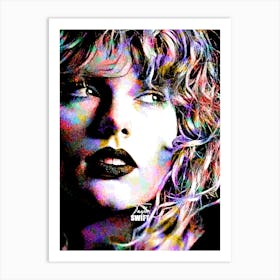 Taylor Swift Colorful Art Print