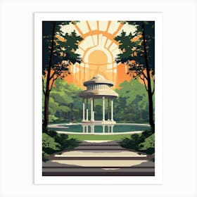 Emirgan Park Modern Pixel Art 3 Art Print