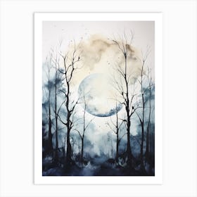Watercolour Of Sherwood Forest   England 3 Art Print