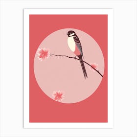 Minimalist Swallow 2 Illustration Art Print