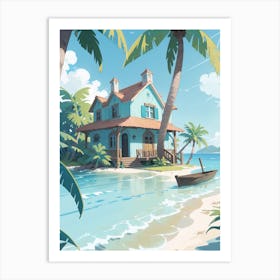 House On The Beach 1 Art Print