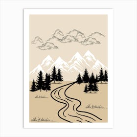 Mountains Art Print