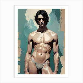 Marianno Portrait An Adonis In Underwear Art Print