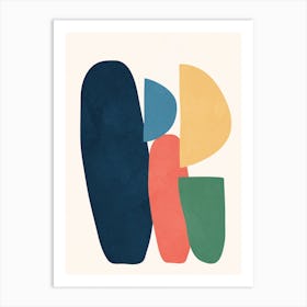 Minimal Abstract Shapes 43 Art Print