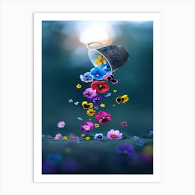 Beautiful Flowers Fall Cool Art Print