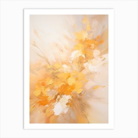 Autumn Gold Abstract Painting 2 Art Print