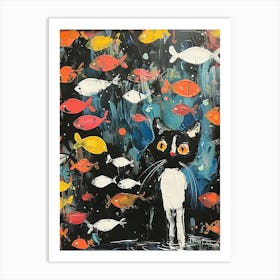 Looking at the fish Art Print