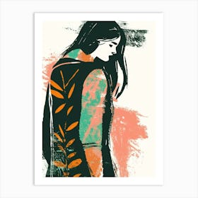 Woman'S Back Art Print