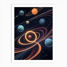 Solar System 3 Art Print