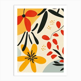 Abstract Floral Painting 36 Art Print