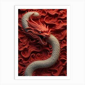 Red Dragon Art Print