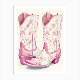 Cowgirl Boots 3 Art Print