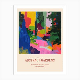 Colourful Gardens Mount Stewart House And Gardens Northern Ireland 2 Red Poster Art Print