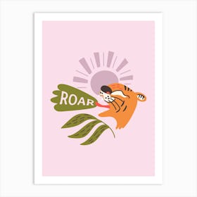 Tiger Pink Art Print