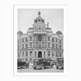 Detail Of Courthouse, Gatesville, Texas By Russell Lee Art Print