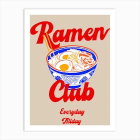 Ramen Club Art Print