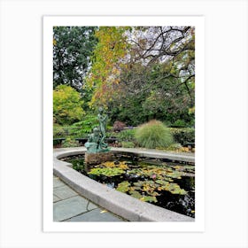 Burnett Fountain, Central Park, New York City Art Print