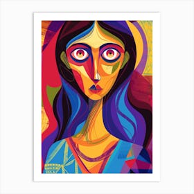 Woman'S Face 96 Art Print