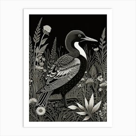 Black And White Bird 1 Art Print