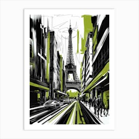 Paris Eiffel Tower 5 Art Print