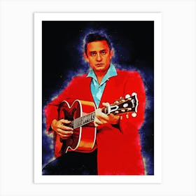 Spirit Of Johnny Cash Art Print