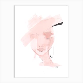 Blush Lady Art Print