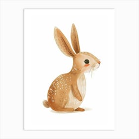 Cinnamon Rabbit Kids Illustration 1 Art Print