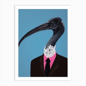 Ibis In Suit  Art Print