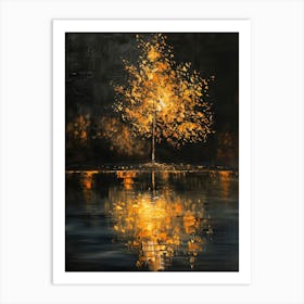 Tree In The Water Art Print