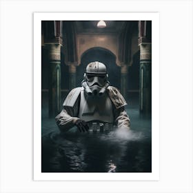 Stormtrooper In The Water Art Print