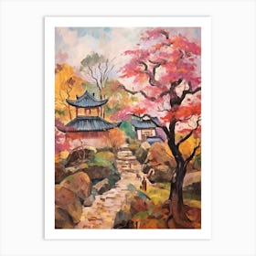 Autumn Gardens Painting Lan Su Chinese Garden Usa 2 Art Print
