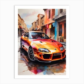 Toyota Supra 3 Art Print