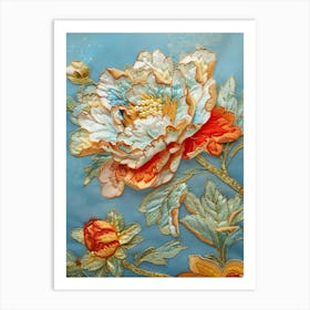 Chinese Floral Painting 22 Art Print