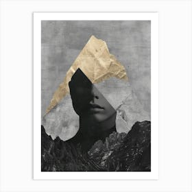 Woman In The Mountains Art Print