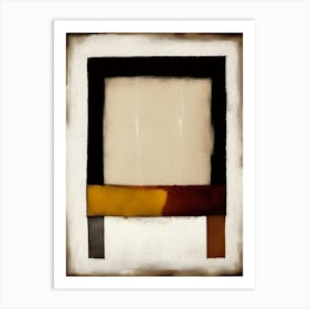 Courage Symbol 1, Symbol Abstract Painting Art Print
