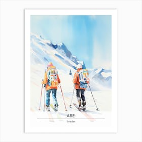 Are, Sweden, Ski Resort Poster Illustration 4 Art Print