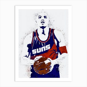 Charles Barkley Phoenix Suns 1 Art Print