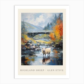Highland Sheep In Glen Etive Art Print