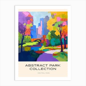 Abstract Park Collection Poster Central Park New York City 3 Art Print