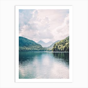 Alpsee Mountain Lake 2 Art Print